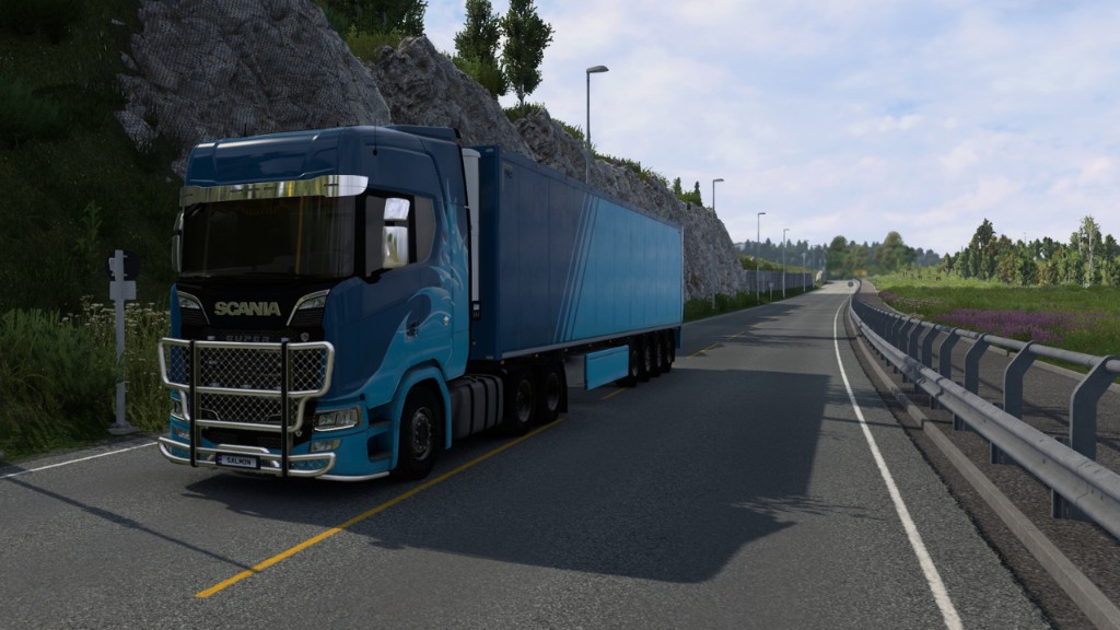 Aqua Nova Transport convoy on the road